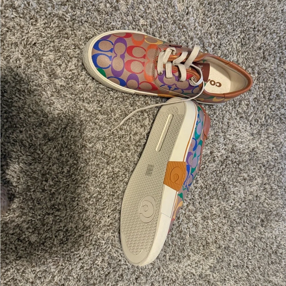Coach mens Multicolor Sneakers - Picture 3 of 3